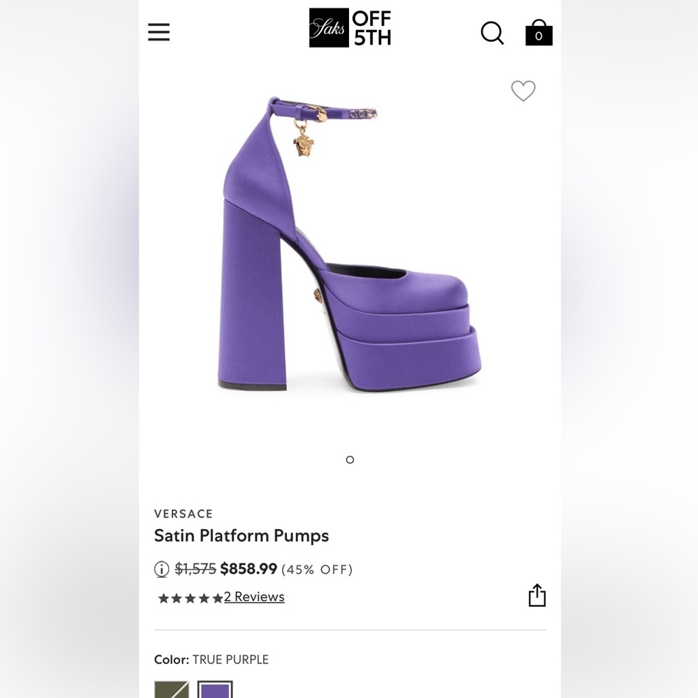 Versace platform heels - Picture 3 of 3